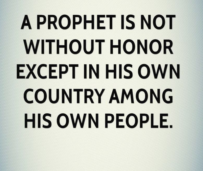 prophet without honor