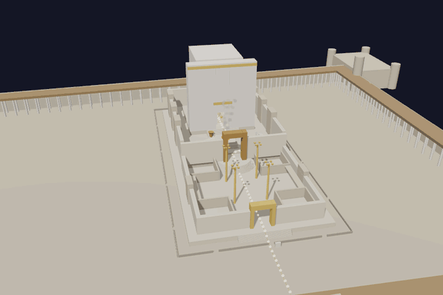 A slow orbit around the 3-D model of Herod's Temple.